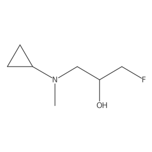 1-[Cyclopropyl(methyl)amino]-3-fluoropropan-2-ol Structure