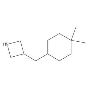3-[(4,4-Dimethylcyclohexyl)methyl]azetidine结构式