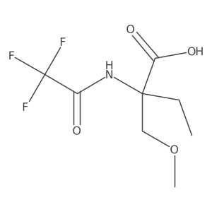 2-(Methoxymethyl)-2-(trifluoroacetamido)butanoic acid Structure