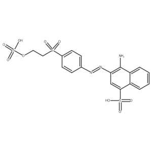 4-Amino-3-[2-[4-[[2-(sulfooxy)ethyl]sulfonyl]phenyl]diazenyl]-1-naphthalenesulfonic acid结构式