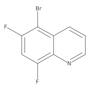 5-Bromo-6,8-difluoroquinoline结构式
