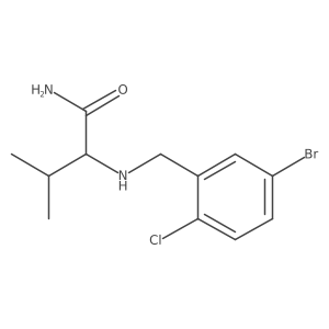 2-{[(5-Bromo-2-chlorophenyl)methyl]amino}-3-methylbutanamide Structure