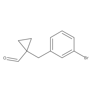 1-[(3-Bromophenyl)methyl]cyclopropane-1-carbaldehyde Structure