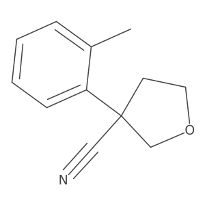 3-(2-Methylphenyl)oxolane-3-carbonitrile结构式