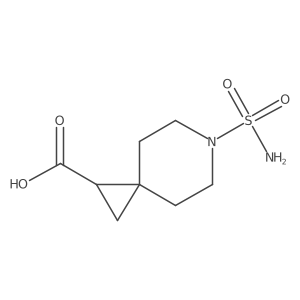 6-Sulfamoyl-6-azaspiro[2.5]octane-1-carboxylic acid Structure