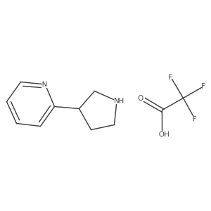 2-(Pyrrolidin-3-yl)pyridine 2,2,2-trifluoroacetate Structure