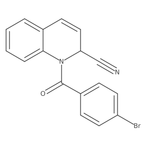 1-(4-Bromobenzoyl)-1,2-dihydroquinoline-2-carbonitrile Structure