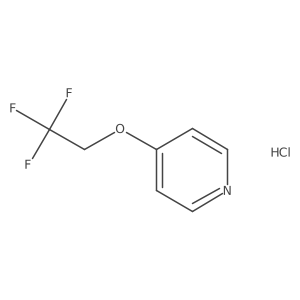 4-(2,2,2-Trifluoroethoxy)pyridine hydrochloride结构式