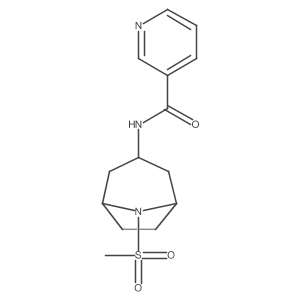 N-(8-(methylsulfonyl)-8-azabicyclo[3.2.1]octan-3-yl)nicotinamide结构式