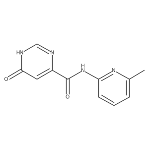 6-hydroxy-N-(6-methylpyridin-2-yl)pyrimidine-4-carboxamide Structure