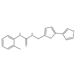1-((5-(Thiophen-3-yl)furan-2-yl)methyl)-3-(o-tolyl)urea Structure