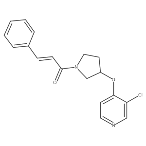 (E)-1-(3-((3-chloropyridin-4-yl)oxy)pyrrolidin-1-yl)-3-phenylprop-2-en-1-one Structure