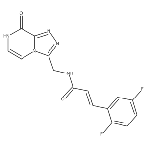 (Z)-3-(2,5-difluorophenyl)-N-((8-hydroxy-[1,2,4]triazolo[4,3-a]pyrazin-3-yl)methyl)acrylamide Structure