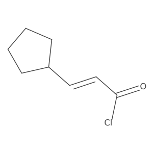 (2E)-3-cyclopentylacryloyl chloride结构式