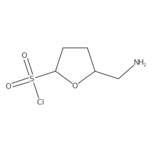 5-(Aminomethyl)oxolane-2-sulfonylchloride结构式