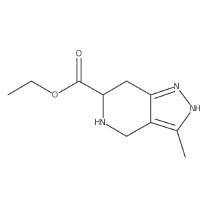 ethyl 3-methyl-2H,4H,5H,6H,7H-pyrazolo[4,3-c]pyridine-6-carboxylate Structure