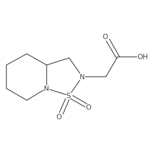 2-(1,1-dioxidohexahydro-2H-[1,2,5]thiadiazolo[2,3-a]pyridin-2-yl)acetic acid Structure