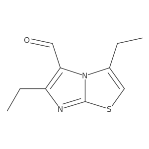 3,6-Diethylimidazo[2,1-b][1,3]thiazole-5-carbaldehyde结构式