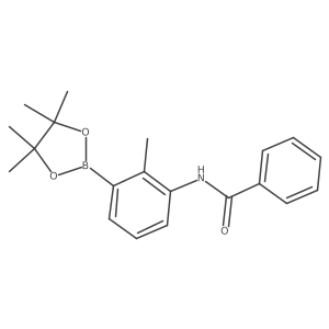 N-(2-Methyl-3-(4,4,5,5-tetramethyl-1,3,2-dioxaborolan-2-yl)phenyl)benzamide结构式