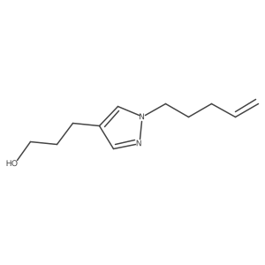3-[1-(pent-4-en-1-yl)-1H-pyrazol-4-yl]propan-1-ol Structure