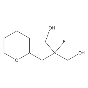 2-Fluoro-2-[(oxan-2-yl)methyl]propane-1,3-diol结构式