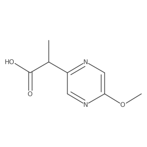 2-(5-Methoxypyrazin-2-yl)propanoic acid Structure