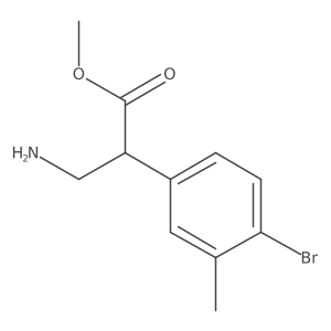 Methyl 3-amino-2-(4-bromo-3-methylphenyl)propanoate Structure