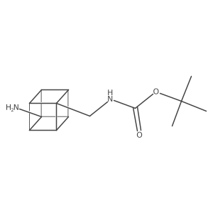 tert-butyl (((2r,3R,4s,5S)-4-aminocuban-1-yl)methyl)carbamate结构式