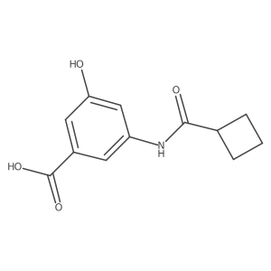3-Cyclobutaneamido-5-hydroxybenzoic acid Structure