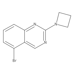 2-(Azetidin-1-yl)-5-bromoquinazoline结构式