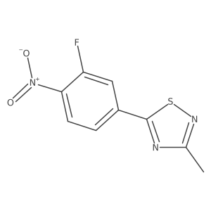 5-(3-Fluoro-4-nitrophenyl)-3-methyl-1,2,4-thiadiazole Structure