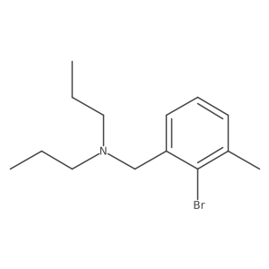 [(2-Bromo-3-methylphenyl)methyl]dipropylamine结构式
