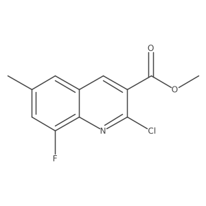 Methyl 2-chloro-8-fluoro-6-methylquinoline-3-carboxylate结构式