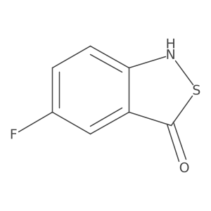 5-Fluoro-1,3-dihydro-2,1-benzothiazol-3-one结构式
