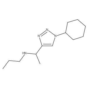 [1-(1-cyclohexyl-1H-1,2,3-triazol-4-yl)ethyl](propyl)amine Structure