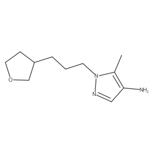5-methyl-1-[3-(oxolan-3-yl)propyl]-1H-pyrazol-4-amine结构式