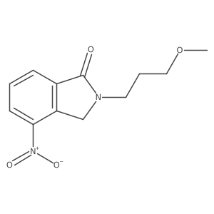 2-(3-methoxypropyl)-4-nitro-2,3-dihydro-1H-isoindol-1-one结构式