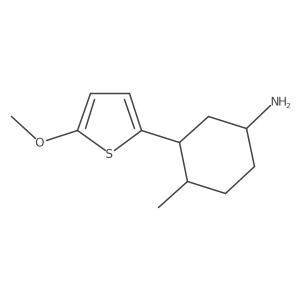 3-(5-Methoxythiophen-2-yl)-4-methylcyclohexan-1-amine结构式