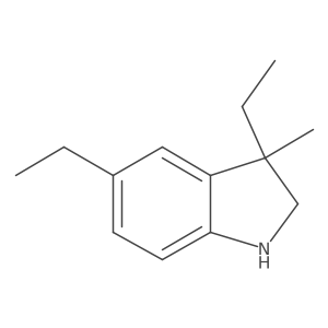 3,5-diethyl-3-methyl-2,3-dihydro-1H-indole结构式