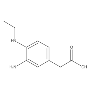 2-[3-Amino-4-(ethylamino)phenyl]acetic acid Structure