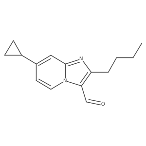 2-Butyl-7-cyclopropylimidazo[1,2-a]pyridine-3-carbaldehyde Structure
