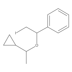 [1-(1-Cyclopropylethoxy)-2-iodoethyl]benzene Structure