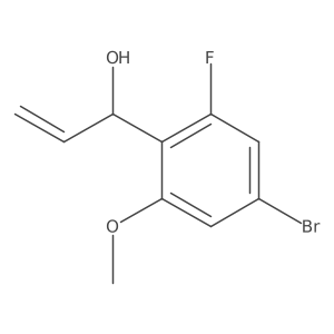1-(4-Bromo-2-fluoro-6-methoxyphenyl)prop-2-en-1-ol结构式