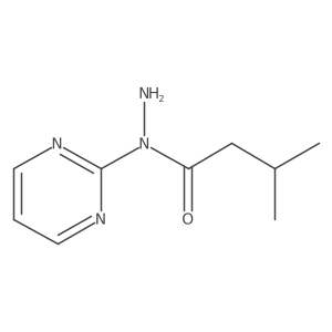 3-methyl-N-(pyrimidin-2-yl)butanehydrazide结构式