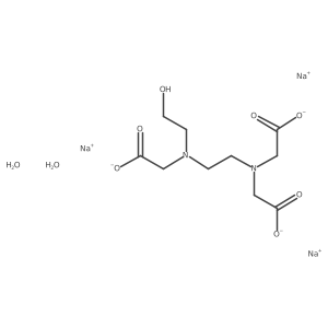 N-(2-Hydroxyethyl)ethylenediamine-N,N\',N\'-triacetic acid trisodium salt Structure