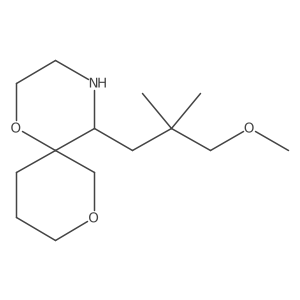 5-(3-Methoxy-2,2-dimethylpropyl)-1,8-dioxa-4-azaspiro[5.5]undecane结构式