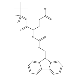 4-{[tert-butyl(methyl)oxo-lambda6-sulfanylidene]carbamoyl}-4-({[(9H-fluoren-9-yl)methoxy]carbonyl}amino)butanoic acid结构式