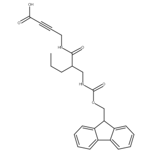 4-{2-[({[(9H-fluoren-9-yl)methoxy]carbonyl}amino)methyl]pentanamido}but-2-ynoic acid Structure