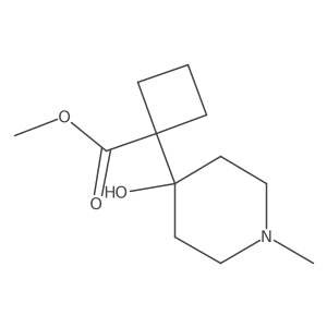 Methyl 1-(4-hydroxy-1-methylpiperidin-4-yl)cyclobutane-1-carboxylate Structure