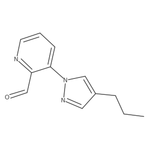 3-(4-propyl-1H-pyrazol-1-yl)pyridine-2-carbaldehyde Structure